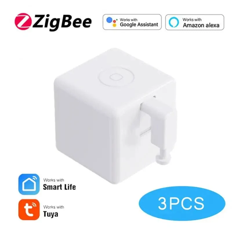 Tuya Zigbee Smart Fingerbot Plus Roboter-Tastendrücker-Schalter-Bot Smart Home Smart Life App Funktioniert mit Alexa Google Assistant