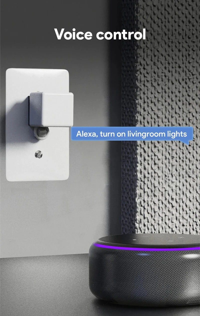 Tuya Zigbee Smart Fingerbot Plus Roboter-Tastendrücker-Schalter-Bot Smart Home Smart Life App Funktioniert mit Alexa Google Assistant