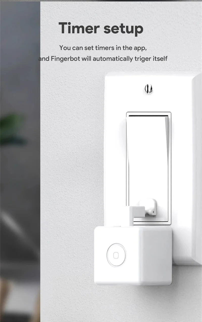 Tuya Zigbee Smart Fingerbot Plus Roboter-Tastendrücker-Schalter-Bot Smart Home Smart Life App Funktioniert mit Alexa Google Assistant