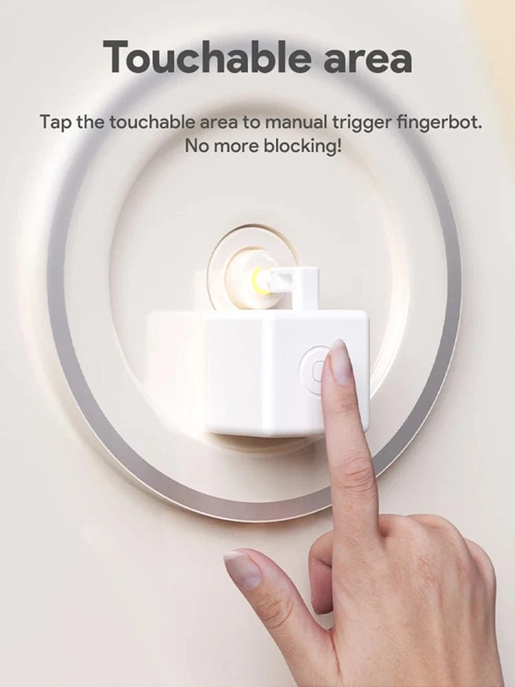 Tuya Zigbee Smart Fingerbot Plus Roboter-Tastendrücker-Schalter-Bot Smart Home Smart Life App Funktioniert mit Alexa Google Assistant