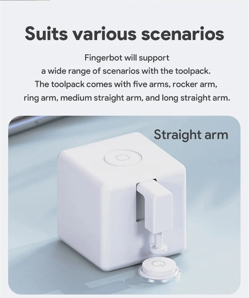 Tuya Zigbee Smart Fingerbot Plus Roboter-Tastendrücker-Schalter-Bot Smart Home Smart Life App Funktioniert mit Alexa Google Assistant