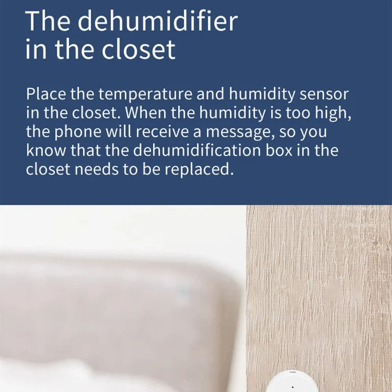 Tuya Smart Zigbee Temperatur- und Feuchtigkeitssensor Innenthermometer-Monitor für die Heimarbeit mit Alexa Google Home Assistant