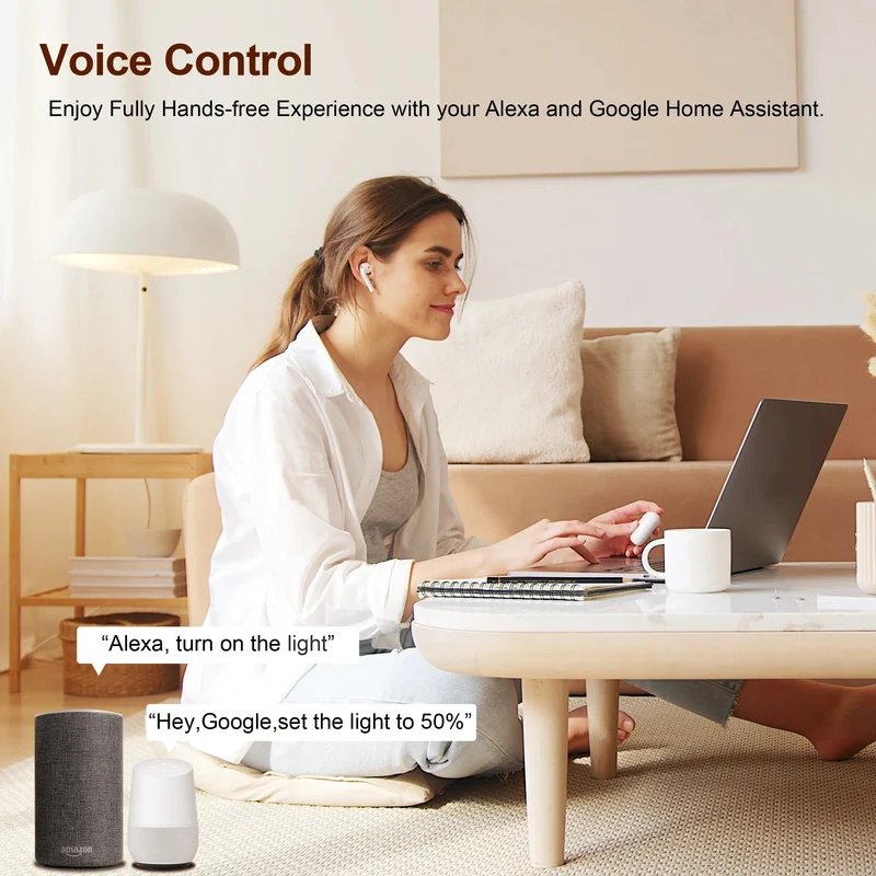 GIRIER Tuya ZigBee 3.0 Smart Dimmerschaltermodul 10 A, unterstützt dimmbaren Schalter mit 2-Wege-Steuerung, funktioniert mit Alexa Alice Google Home