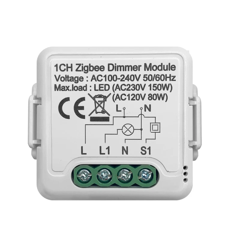 GIRIER Tuya ZigBee 3.0 Smart Dimmerschaltermodul 10 A, unterstützt dimmbaren Schalter mit 2-Wege-Steuerung, funktioniert mit Alexa Alice Google Home