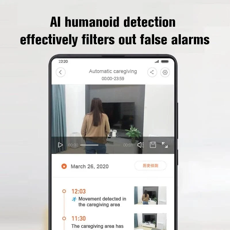 Xiaomi 360° Smart Home Sicherheitskamera Mi PTZ 2K Webcam 1296P 3 Megapixel AI Menschenerkennung Nachtsicht Webcam Funktioniert mit Xiaomi