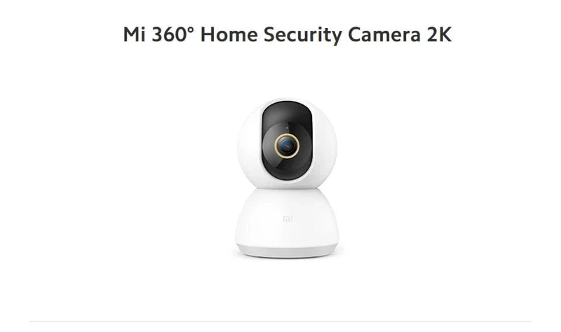 Xiaomi 360° Smart Home Sicherheitskamera Mi PTZ 2K Webcam 1296P 3 Megapixel AI Menschenerkennung Nachtsicht Webcam Funktioniert mit Xiaomi