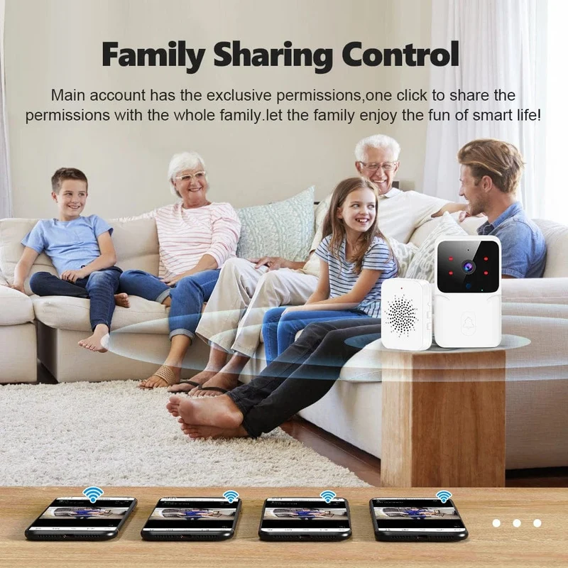Tuya WiFi Video Türklingel Drahtlose HD Kamera IR Alarm Sicherheit Smart Home Türklingel WiFi Gegensprechanlage für Zuhause