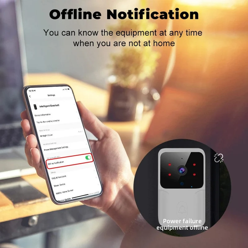 Tuya WiFi Video Türklingel Drahtlose HD Kamera IR Alarm Sicherheit Smart Home Türklingel WiFi Gegensprechanlage für Zuhause