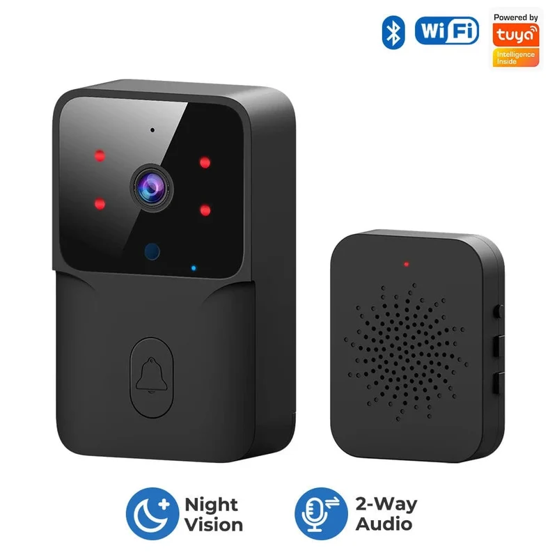 Tuya WiFi Video Türklingel Drahtlose HD Kamera IR Alarm Sicherheit Smart Home Türklingel WiFi Gegensprechanlage für Zuhause