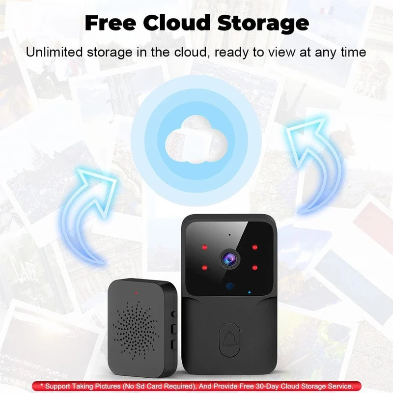 Tuya WiFi Video Türklingel Drahtlose HD Kamera IR Alarm Sicherheit Smart Home Türklingel WiFi Gegensprechanlage für Zuhause