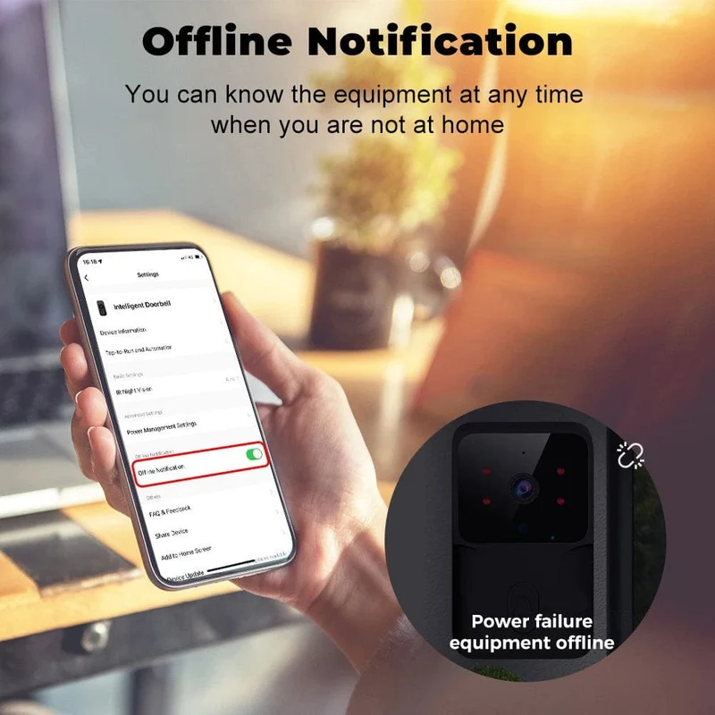 Tuya WiFi Video Türklingel Drahtlose HD Kamera IR Alarm Sicherheit Smart Home Türklingel WiFi Gegensprechanlage für Zuhause