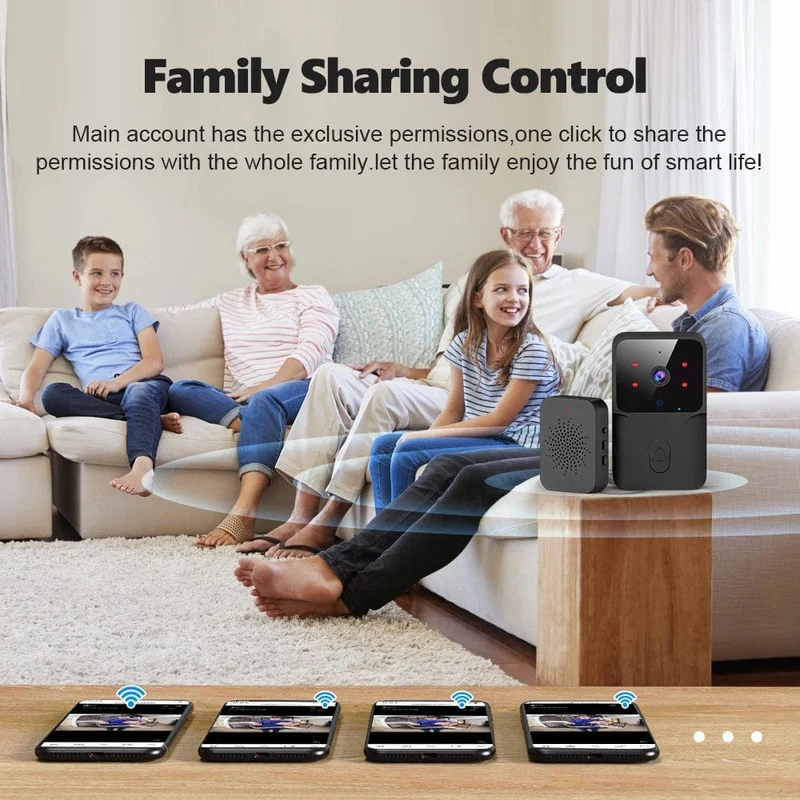 Tuya WiFi Video Türklingel Drahtlose HD Kamera IR Alarm Sicherheit Smart Home Türklingel WiFi Gegensprechanlage für Zuhause