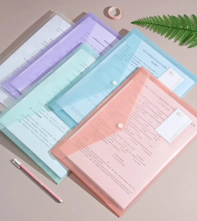10 Stück Aktentasche Kunststoff 16C A4 Papieraufbewahrungsordner PP Transparent Portfolio Richtlinien Aktentasche mit Etikett Wasserdichte Aktentasche
