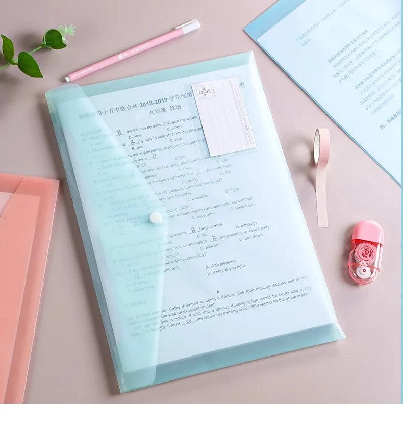 10 Stück Aktentasche Kunststoff 16C A4 Papieraufbewahrungsordner PP Transparent Portfolio Richtlinien Aktentasche mit Etikett Wasserdichte Aktentasche