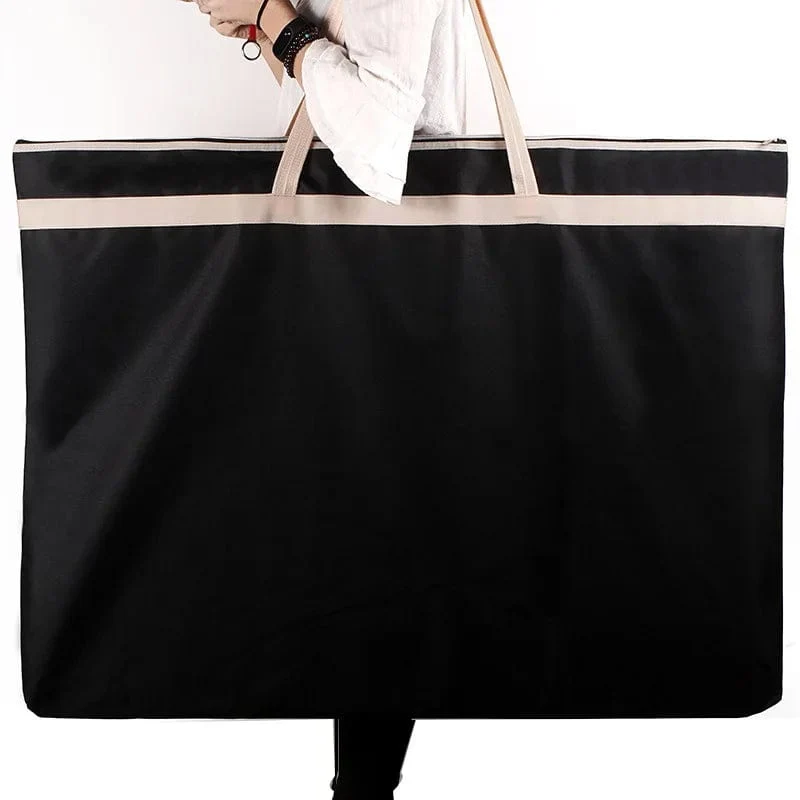 Große Aktentasche, A1, Papier-Organizer, Zeichnungen, Dokumententasche, schwarz, A1, Reißverschlusstasche, A2, Dokumentenaufbewahrung, Kunstportfolio-Tasche