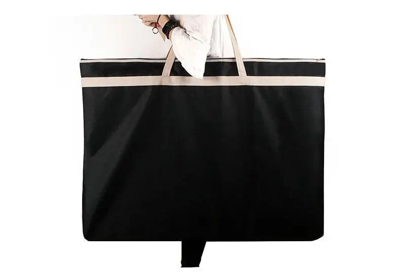 Große Aktentasche, A1, Papier-Organizer, Zeichnungen, Dokumententasche, schwarz, A1, Reißverschlusstasche, A2, Dokumentenaufbewahrung, Kunstportfolio-Tasche