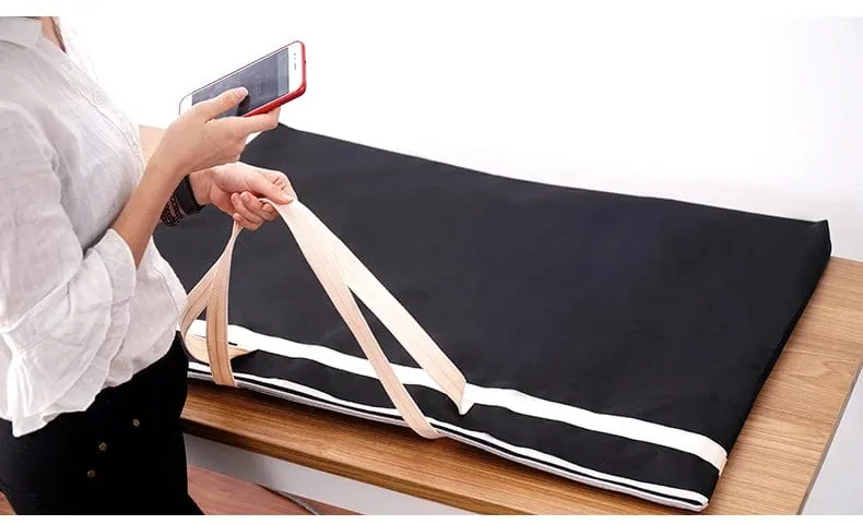 Große Aktentasche, A1, Papier-Organizer, Zeichnungen, Dokumententasche, schwarz, A1, Reißverschlusstasche, A2, Dokumentenaufbewahrung, Kunstportfolio-Tasche