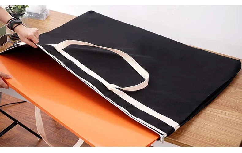 Große Aktentasche, A1, Papier-Organizer, Zeichnungen, Dokumententasche, schwarz, A1, Reißverschlusstasche, A2, Dokumentenaufbewahrung, Kunstportfolio-Tasche