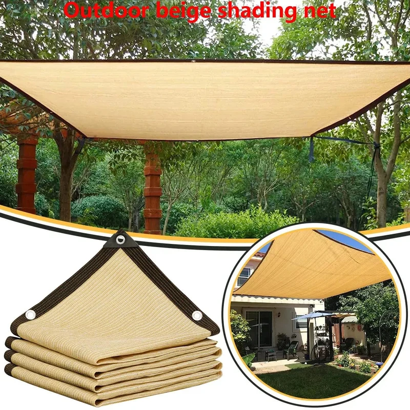 Sonnenschutznetz für den Garten im Freien, Terrassensonnenschutz, Sonnenschutznetz für Camping, UV-Schutz, HDPE-Sonnenschutzgewebe, Sonnenschirm