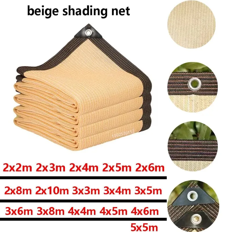 Sonnenschutznetz für den Garten im Freien, Terrassensonnenschutz, Sonnenschutznetz für Camping, UV-Schutz, HDPE-Sonnenschutzgewebe, Sonnenschirm