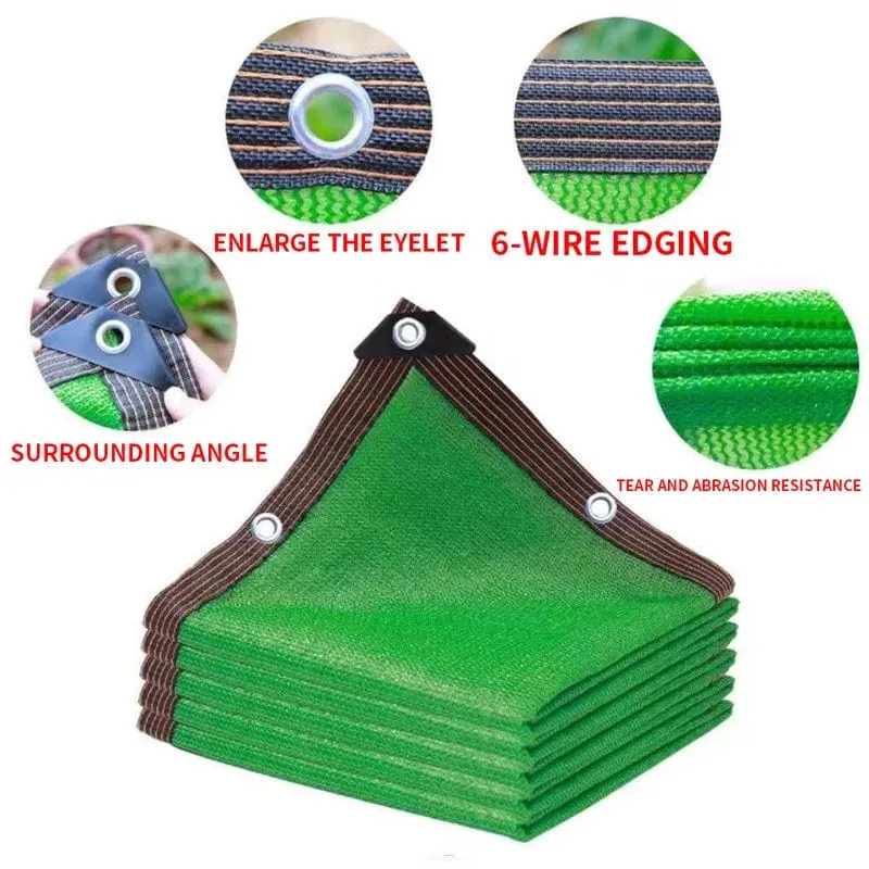 Sonnenschutznetz für den Garten im Freien, Terrassensonnenschutz, Sonnenschutznetz für Camping, UV-Schutz, HDPE-Sonnenschutzgewebe, Sonnenschirm