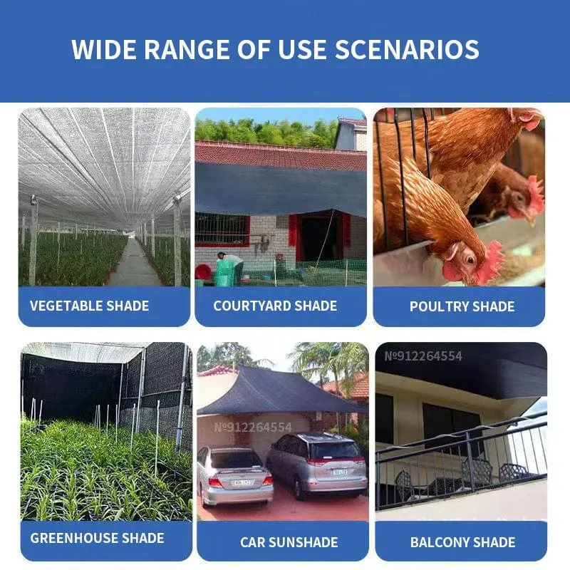 Sonnenschutznetz für den Garten im Freien, Terrassensonnenschutz, Sonnenschutznetz für Camping, UV-Schutz, HDPE-Sonnenschutzgewebe, Sonnenschirm