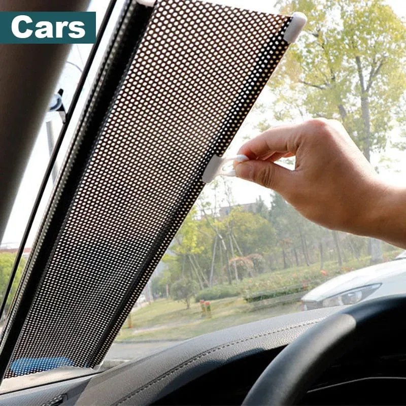 Universal-Rollos mit Saugnapf, Sonnenschutz, Verdunkelungsvorhang, Auto, Schlafzimmer, Küche, Büro, Fenster, Sonnenschutzvorhänge, nagelfrei