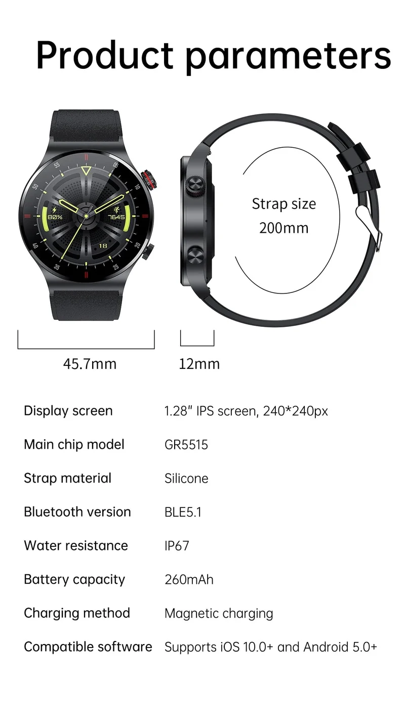 LIGE EKG + PPG Bluetooth Anruf Smart Watch Männer 2024 Sport Smart Armband NFC Wasserdicht Custom Uhren Gesicht Männer Smartwatch für Männer