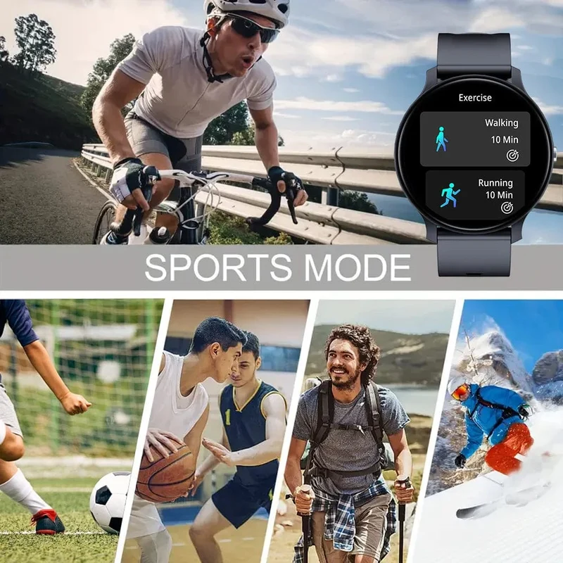 LAXASFIT Smart Watch Voller Touchscreen Sport Fitness Tracker IP68 Wasserdicht Bluetooth Smart Watch Männer Frauen Smart Watch 2024