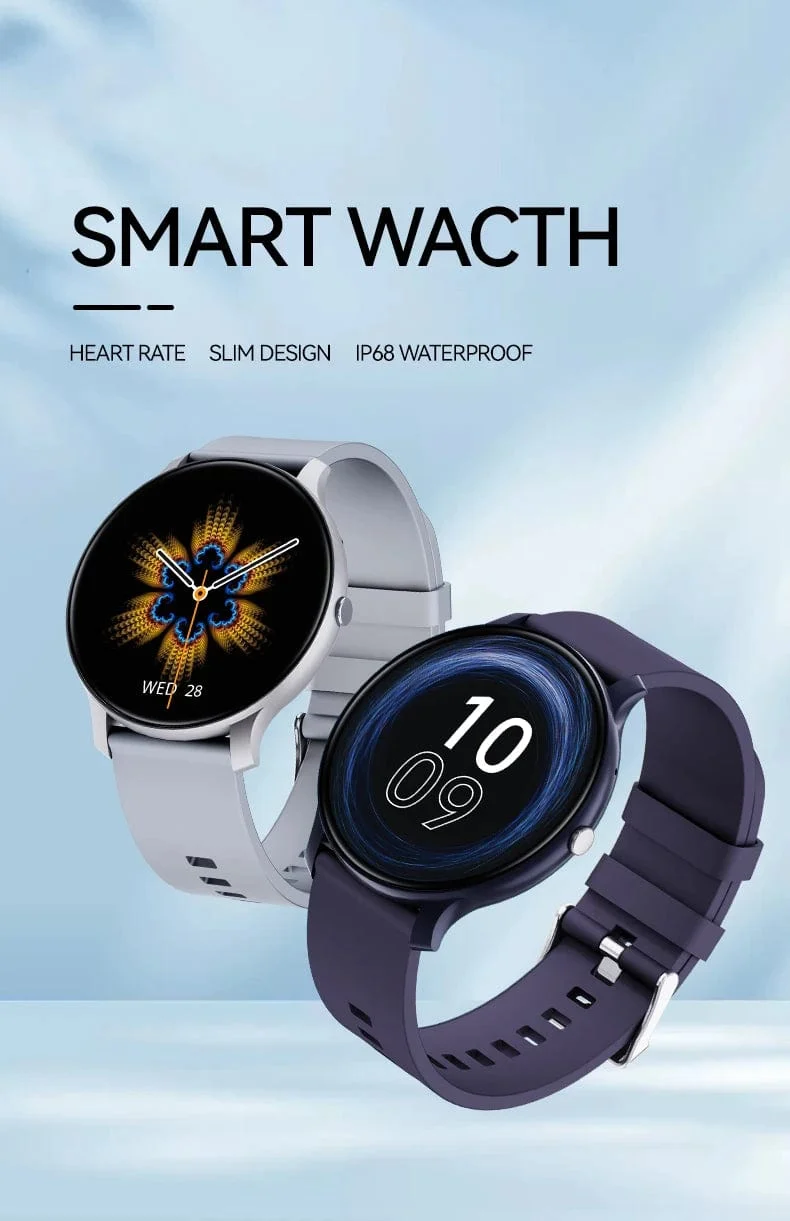 LAXASFIT Smart Watch Voller Touchscreen Sport Fitness Tracker IP68 Wasserdicht Bluetooth Smart Watch Männer Frauen Smart Watch 2024