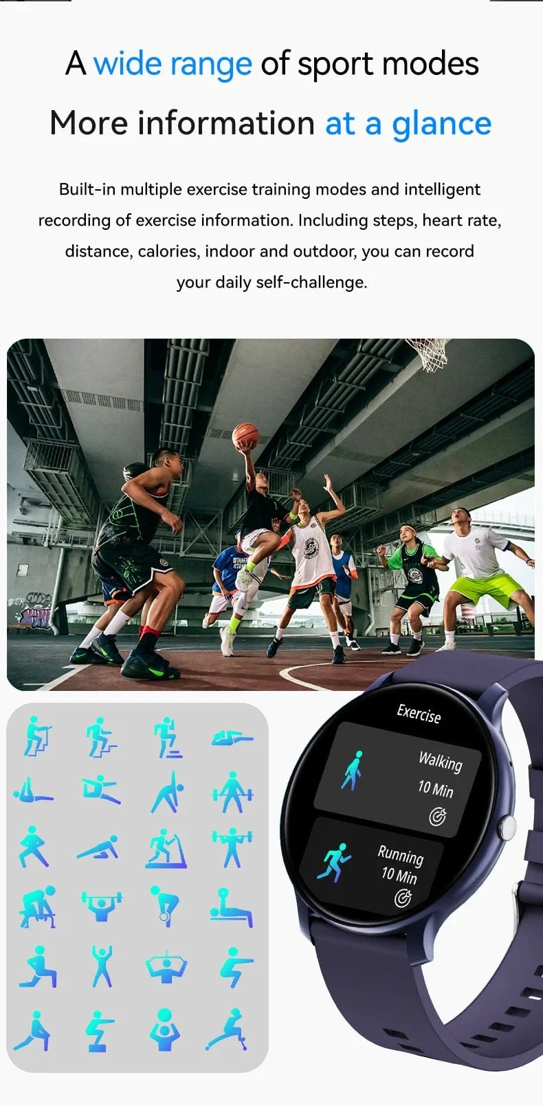 LAXASFIT Smart Watch Voller Touchscreen Sport Fitness Tracker IP68 Wasserdicht Bluetooth Smart Watch Männer Frauen Smart Watch 2024