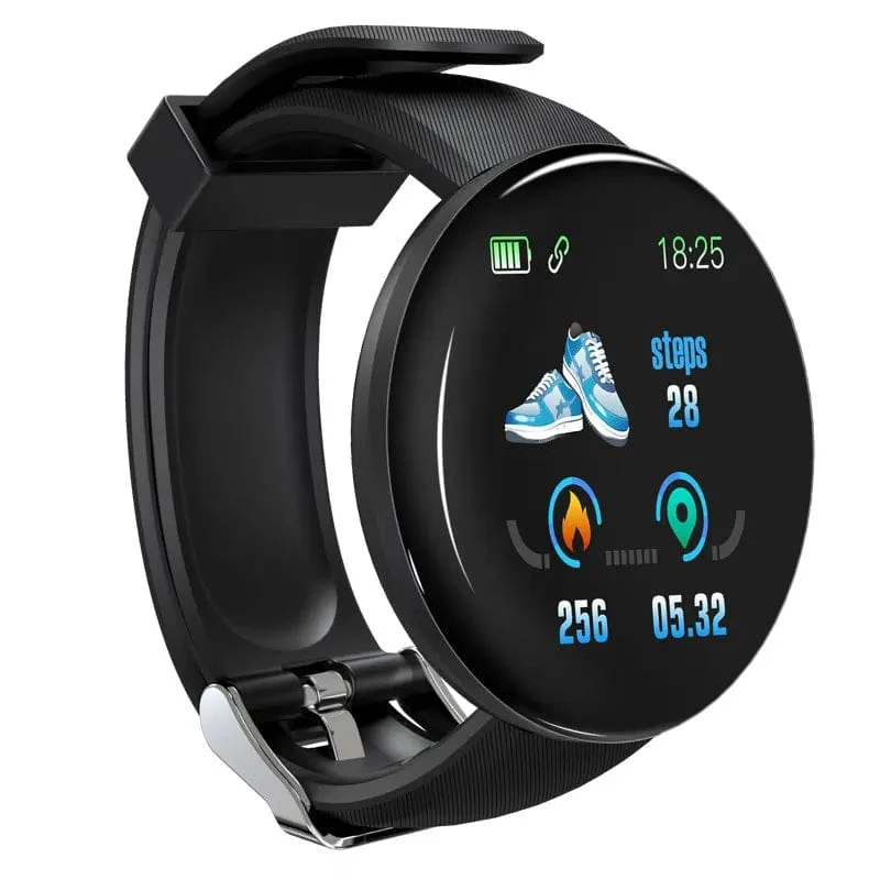 D18 Smart Watch Herren Damen Smartwatch Blutdruck Wasserdichte Digitaluhren Sport Fitness Tracker Uhr für Apple Watch Band