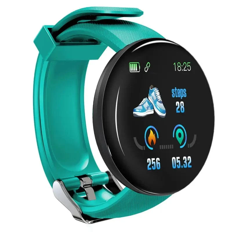 D18 Smart Watch Herren Damen Smartwatch Blutdruck Wasserdichte Digitaluhren Sport Fitness Tracker Uhr für Apple Watch Band