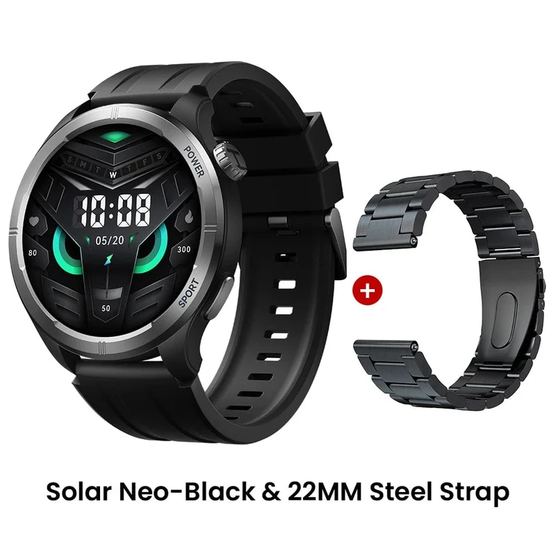 HAYLOU Solar Neo Smart Watch 1.53-Zoll-HD-Display Bluetooth-Anruf 24-Stunden-Gesundheitsüberwachung Smartwatches Herren Damen Smart Sport Watch