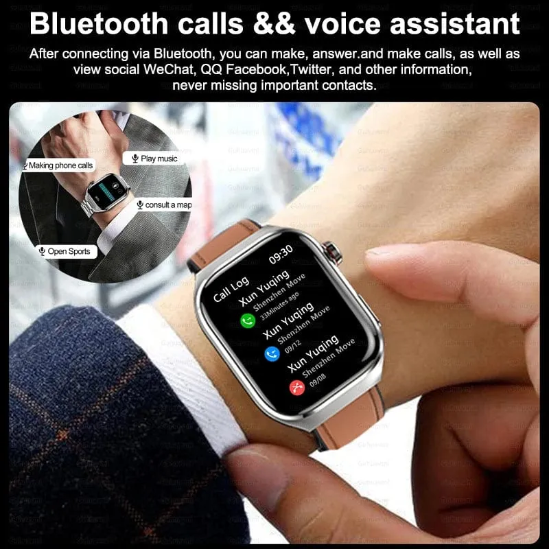 2024 Neue Harnsäure-Blutfett-Smartwatch, EKG, Blutzucker, Herzfrequenz, Blutdruck, Gesundheitsüberwachung, Smart Watch für HUAWEI IOS