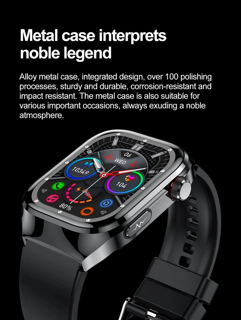 2024 Neue Harnsäure-Blutfett-Smartwatch, EKG, Blutzucker, Herzfrequenz, Blutdruck, Gesundheitsüberwachung, Smart Watch für HUAWEI IOS