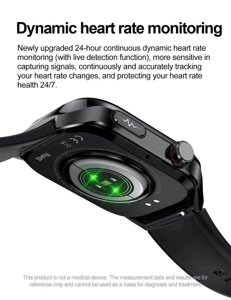 2024 Neue Harnsäure-Blutfett-Smartwatch, EKG, Blutzucker, Herzfrequenz, Blutdruck, Gesundheitsüberwachung, Smart Watch für HUAWEI IOS