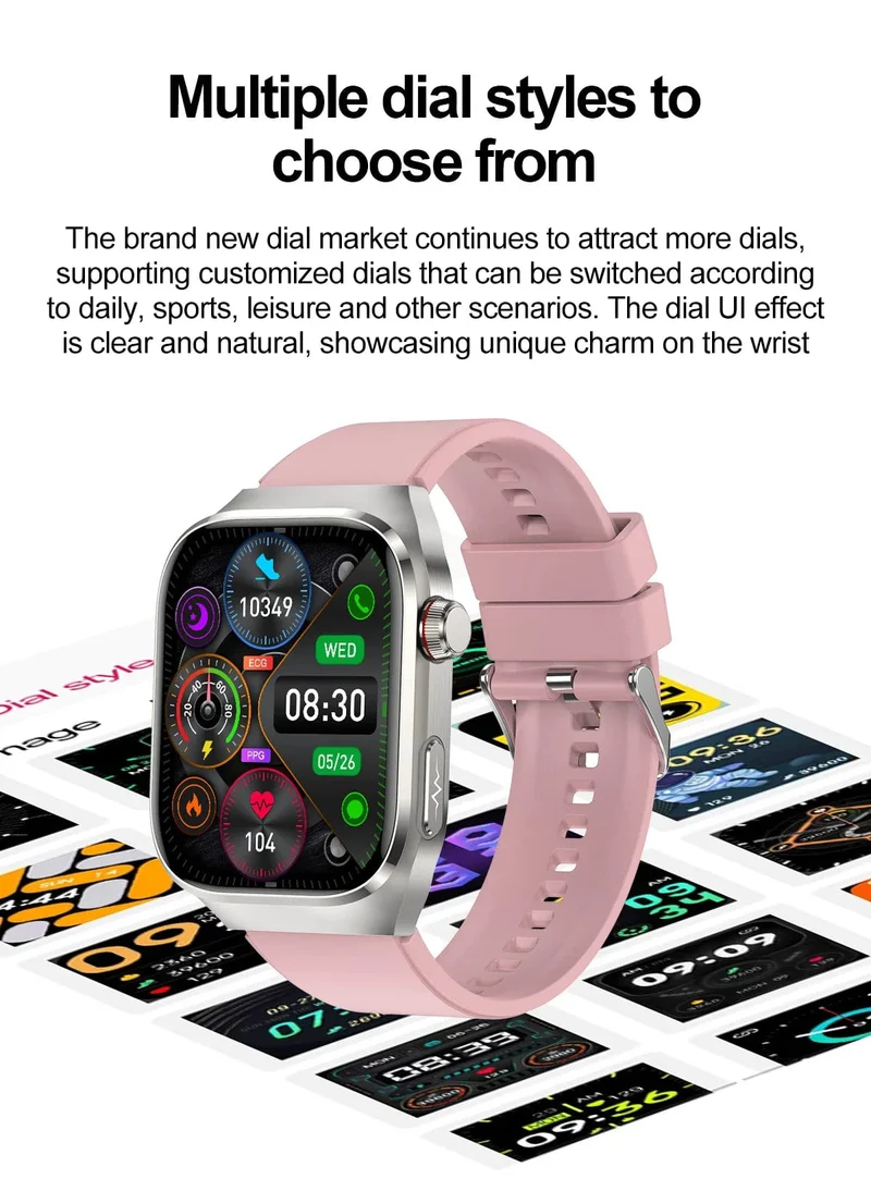 2024 Neue Harnsäure-Blutfett-Smartwatch, EKG, Blutzucker, Herzfrequenz, Blutdruck, Gesundheitsüberwachung, Smart Watch für HUAWEI IOS