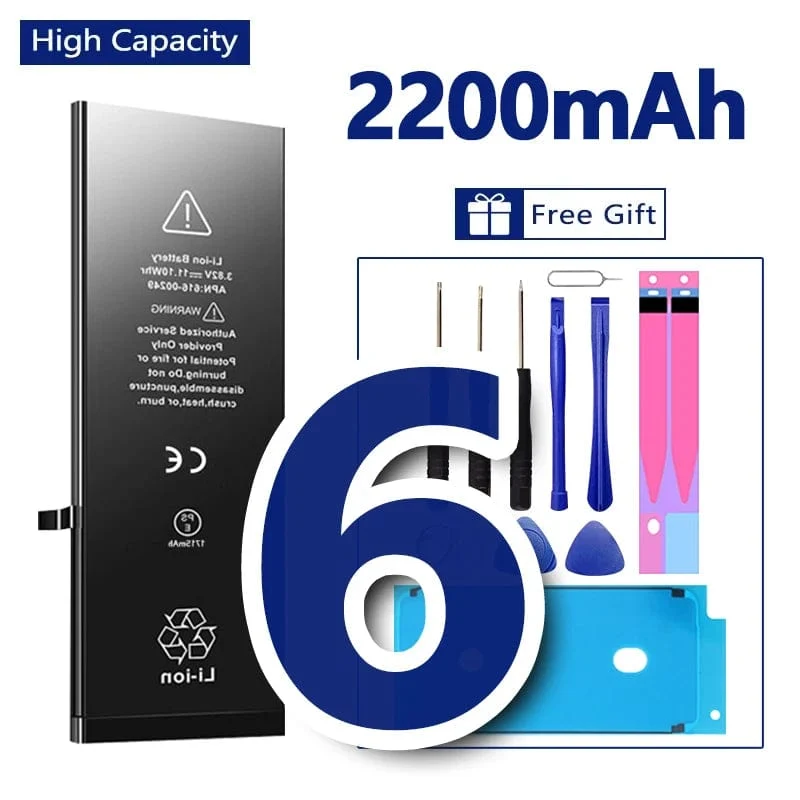 Hohe Qualität 0 Zyklen Batterie Für iPhone SE 2 4 4S 5 5S 5C 6 6S 7 8 Plus X XR XS 11 Pro Max 7P Für iPhone7 iPhonese 6splus