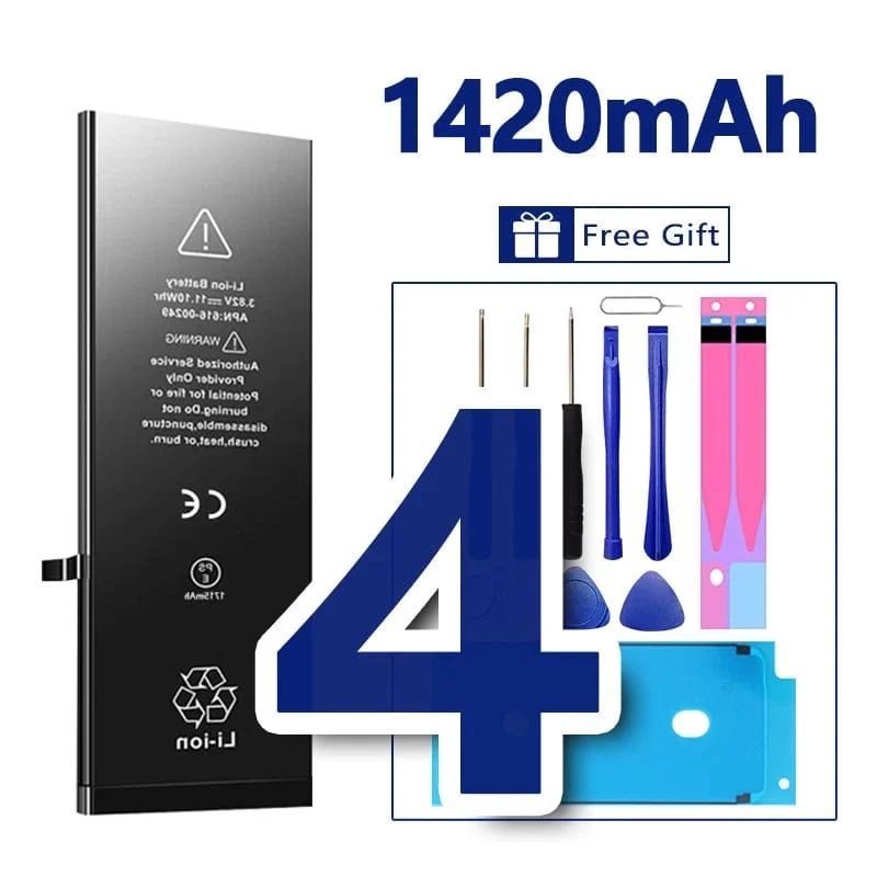 Hohe Qualität 0 Zyklen Batterie Für iPhone SE 2 4 4S 5 5S 5C 6 6S 7 8 Plus X XR XS 11 Pro Max 7P Für iPhone7 iPhonese 6splus