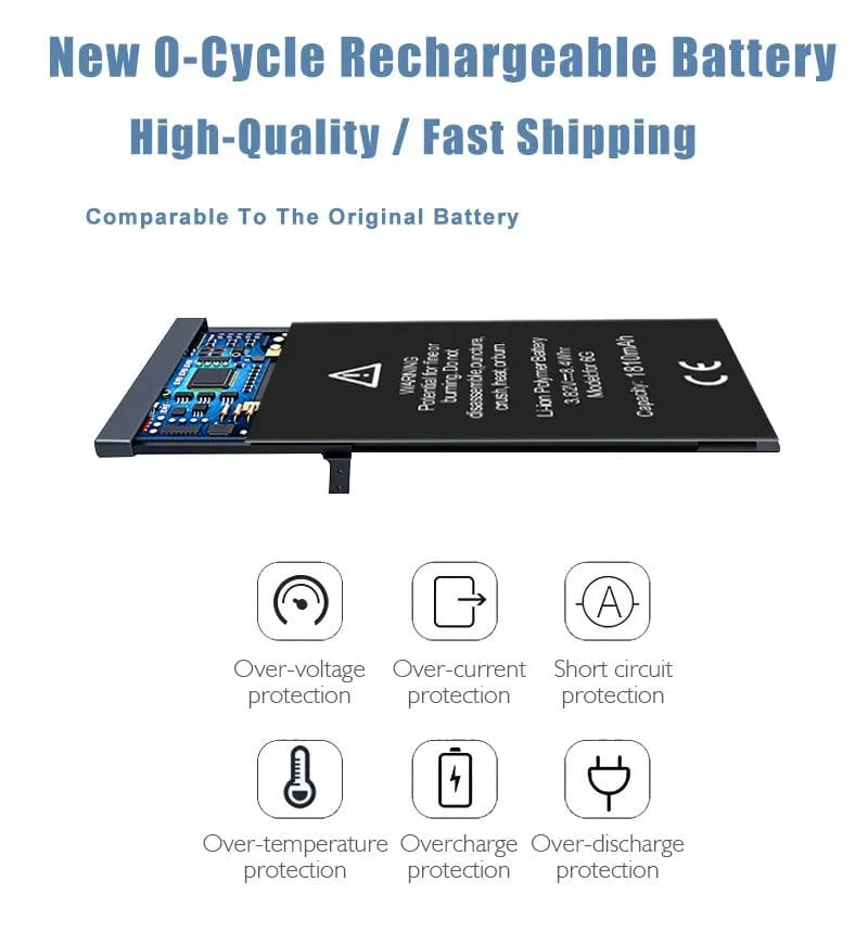 Hohe Qualität 0 Zyklen Batterie Für iPhone SE 2 4 4S 5 5S 5C 6 6S 7 8 Plus X XR XS 11 Pro Max 7P Für iPhone7 iPhonese 6splus