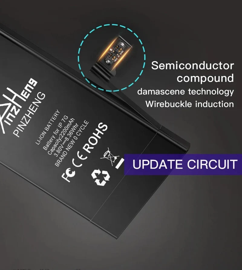 PINZHENG-Akku für iPhone X XR XS 11 12 13 Mini Max Pro Promax, echte Ersatzbatterie mit hoher Kapazität, Garantie ein Jahr