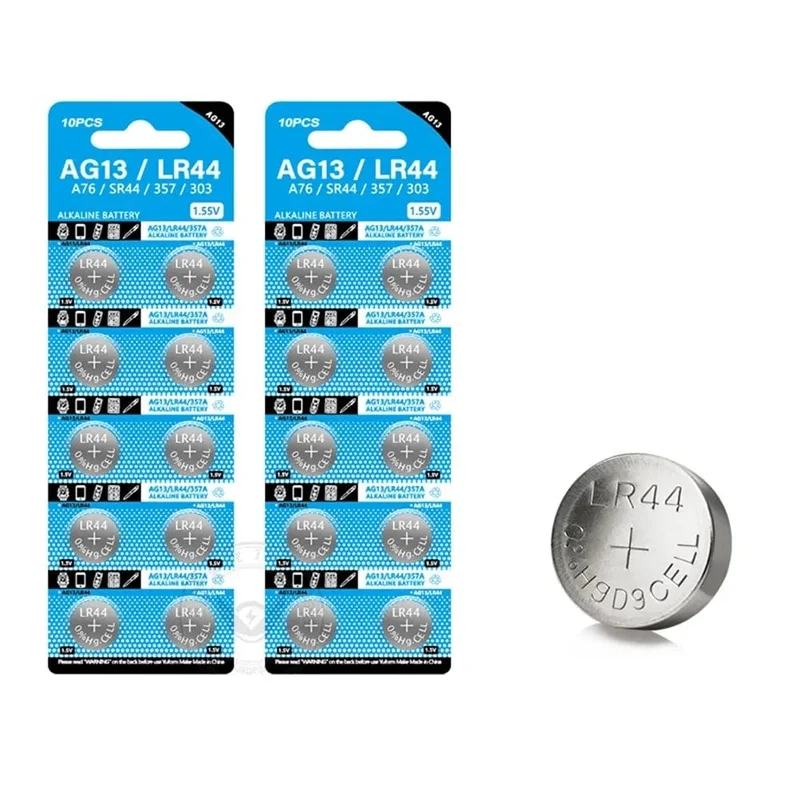 AG13 LR44 A76 357 357A LR1154 SR1154 SR44 1.55 V Alkaline Batterie Für Uhr Taschenrechner Autoschlüssel Fernbedienung Uhr Knopf Knopfzelle