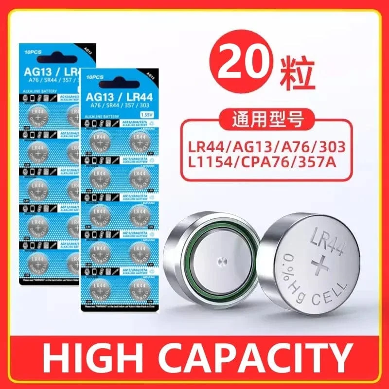 AG13 LR44 A76 357 357A LR1154 SR1154 SR44 1.55 V Alkaline Batterie Für Uhr Taschenrechner Autoschlüssel Fernbedienung Uhr Knopf Knopfzelle
