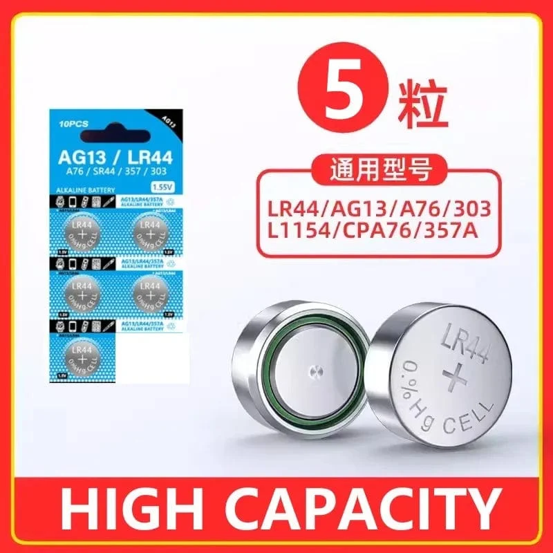 AG13 LR44 A76 357 357A LR1154 SR1154 SR44 1.55 V Alkaline Batterie Für Uhr Taschenrechner Autoschlüssel Fernbedienung Uhr Knopf Knopfzelle