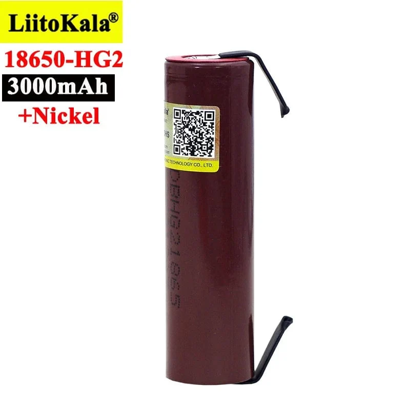 Liitokala 100% Neue HG2 18650 3000mAh akku 18650HG2 3.6 V entladung 20A Power batterien + DIY Nickel