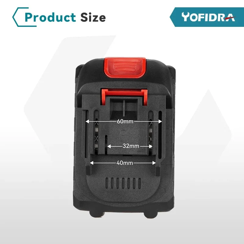 20-V-Lithium-Akku mit EU-Stecker, 388 VF 15000 mAh, 928 VF 22500 mAh, Akku-Kapazitätsanzeige, für elektrische Kettensägen