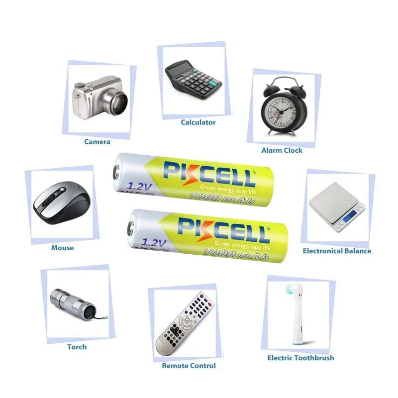 8PC PKCELL AAA Batterie 1.2 V NiMH AAA Akkus 1000mah aaa Uhr Spielzeug maus batterie Und 2PC AAA/AA Batterie Halter