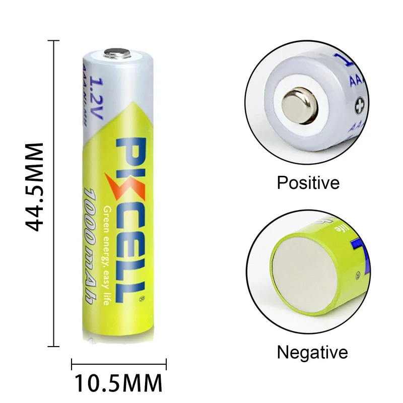 8PC PKCELL AAA Batterie 1.2 V NiMH AAA Akkus 1000mah aaa Uhr Spielzeug maus batterie Und 2PC AAA/AA Batterie Halter