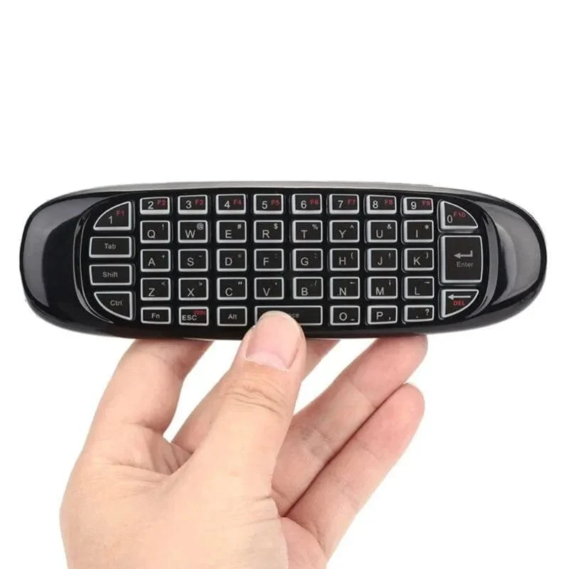 C120 RGB 7 Hintergrundbeleuchtung Fly Air Mouse Gyro Sensor Drahtlose 2.4G RF Tastatur Fernbedienung Für Gaming Android Smart TV Box